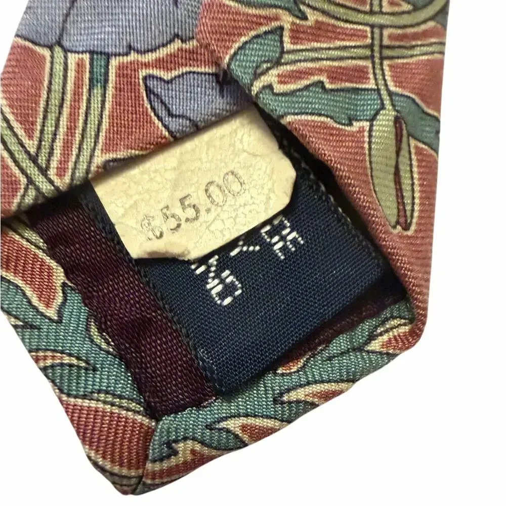 RALPH LAUREN Tie Polo Silk VINTAGE Pink Floral FAST SHIPPING 3368-13